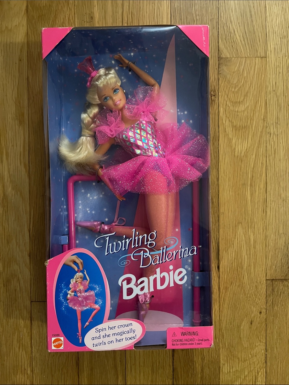 Barbie Twirling Ballerina Doll - Hot Pink & Blonde. From about 1995